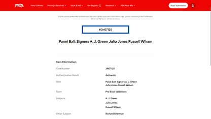 NFL Multi-Signed Pro Bowl Games Wilson Football inc. 20+ Signatures – Rare Collector’s Item💥Russell Wilson, AJ Green, Richard Sherman, Suan Lee, Julio Jones + many more