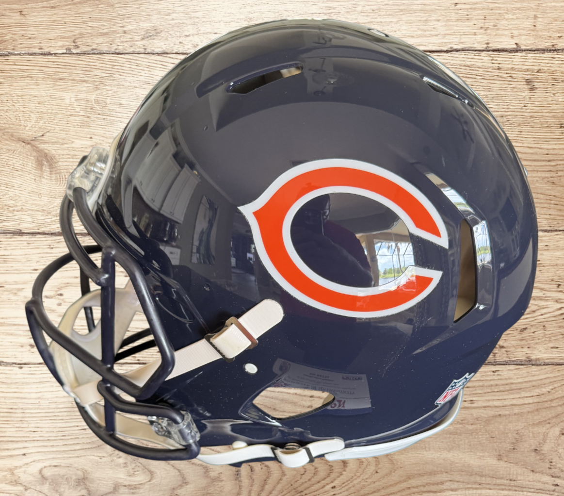 Velus Jones Jr. Hand-Signed Chicago Bears Full-Size Authentic NFL Speed Helmet PSA COA Rare