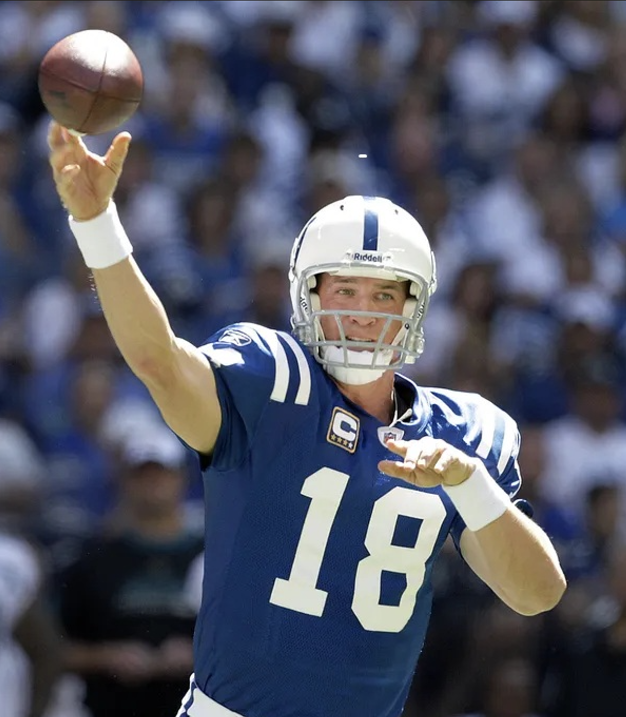 Peyton Manning Hand Signed Indianapolis Colts Mitchell & Ness Throwback NFL Jersey Inc. Fanatics Authenticity 🛡️