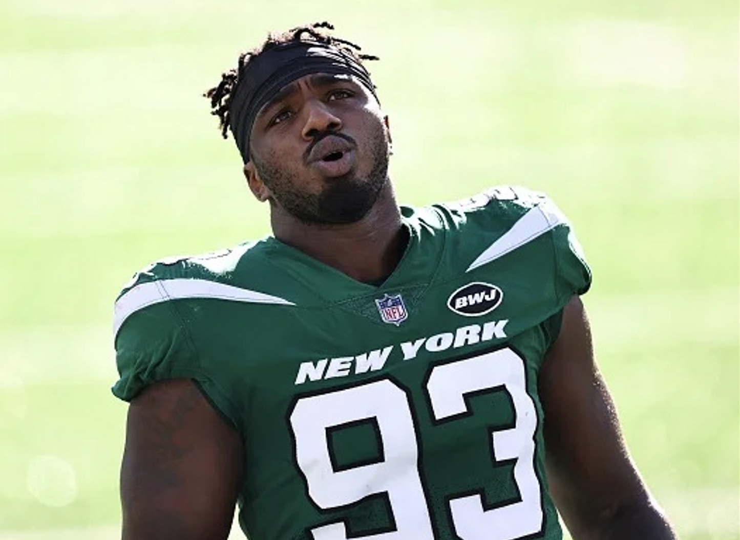 Terrell Basham GAME WORN 💪 12/27/20 PHOTO MATCHED 📸 New York Jets Nike NFL Jersey 👕vs. Cleveland Browns Also includes PSA Authenticity🛡️
