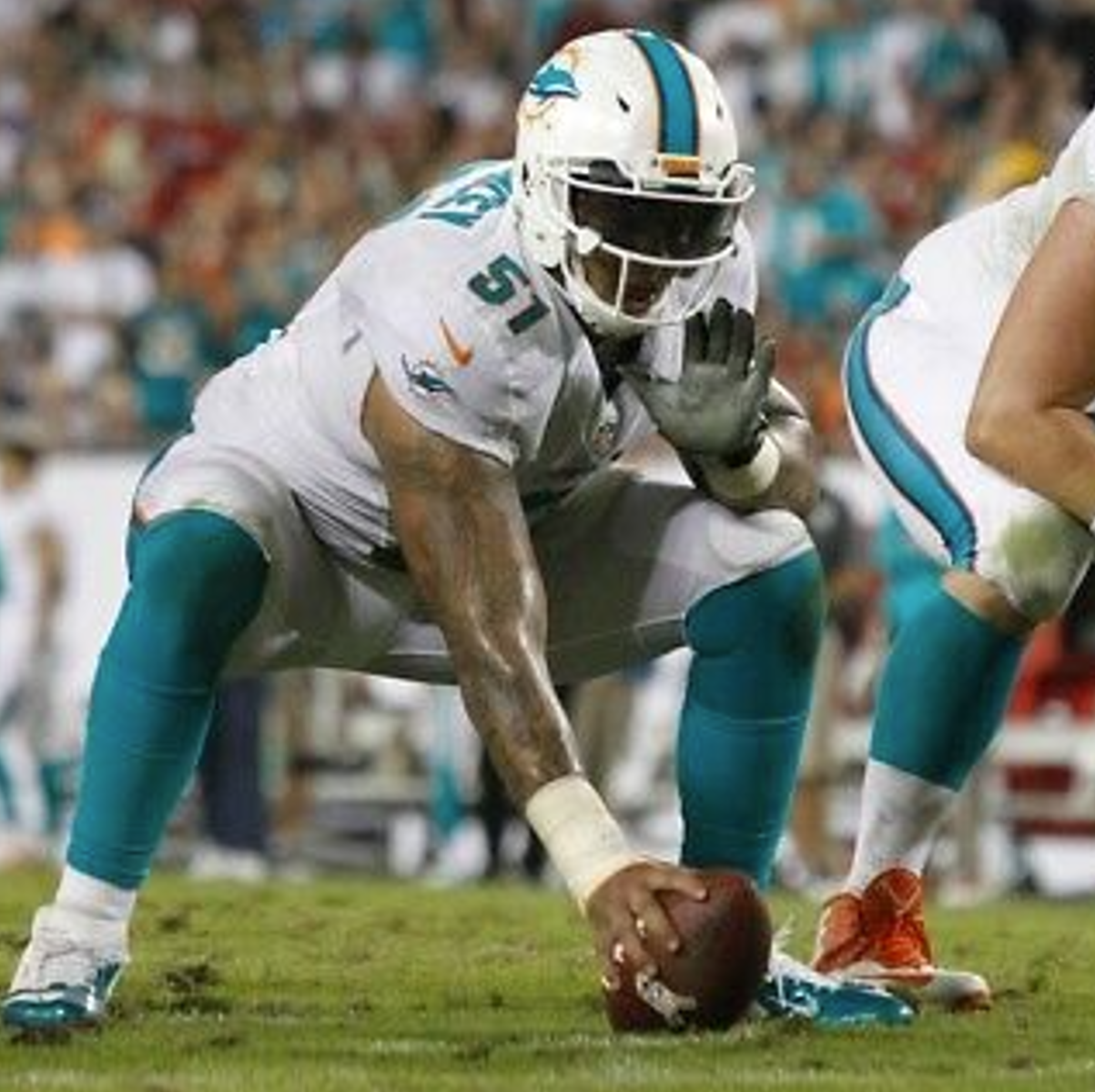 Mike Pouncey GAME/TEAM ISSUED Miami Dolphins 🐬 Nike On-Field NFL Jersey👕 Inc. PSA Authenticity 🛡️