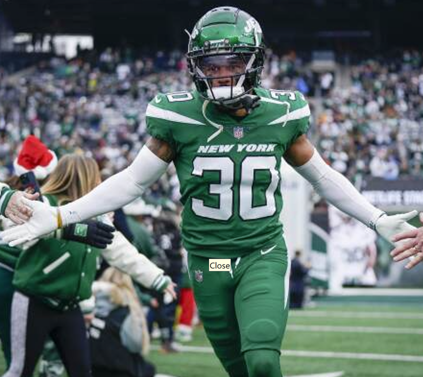 Michael Carter II GAME WORN/USED 💪 New York Jets Nike NFL Jersey 👕 Inc. PSA Authenticity🛡️ Salute to Service