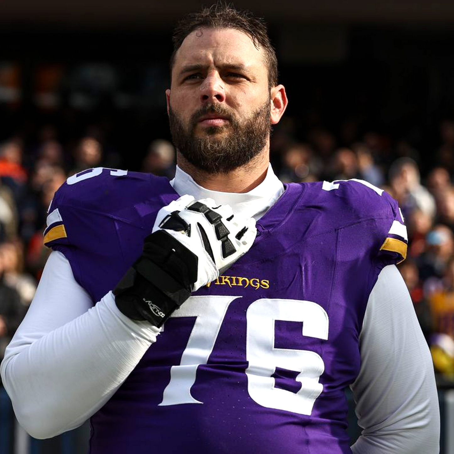 David Quessenberry GAME USED 10/06/24 Minnesota Vikings 👕 Jersey vs. New York Jets London Game ✅ Inc. PSA Authenticity