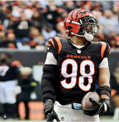 Sheldon Rankins GAME WORN 11/03/24💪PHOTO MATCHED📸Cincinnati Bengals NFL Jersey vs. Las Vegas Raiders Inc. PSA COA