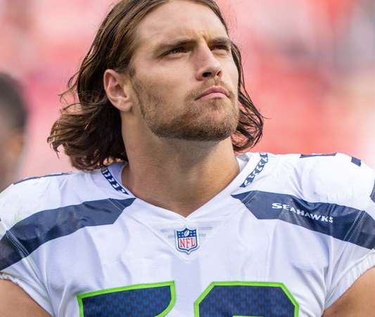 Tanner Muse GAME-WORN 💪 11/13/22 PHOTO MATCHED 📸 Seattle Seahawks NFL Jersey 👕 vs Bucs inc. PSA COA
