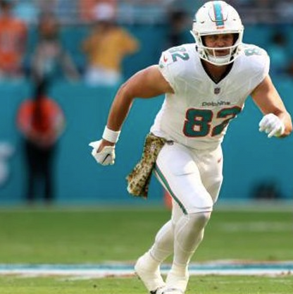 Tyler Kroft GAME USED 💪 11/05/2023 Miami Dolphins 🐬 Nike On-Field NFL Jersey🎽 includes PSA Authenticity 🛡️ vs Kansas City Chiefs