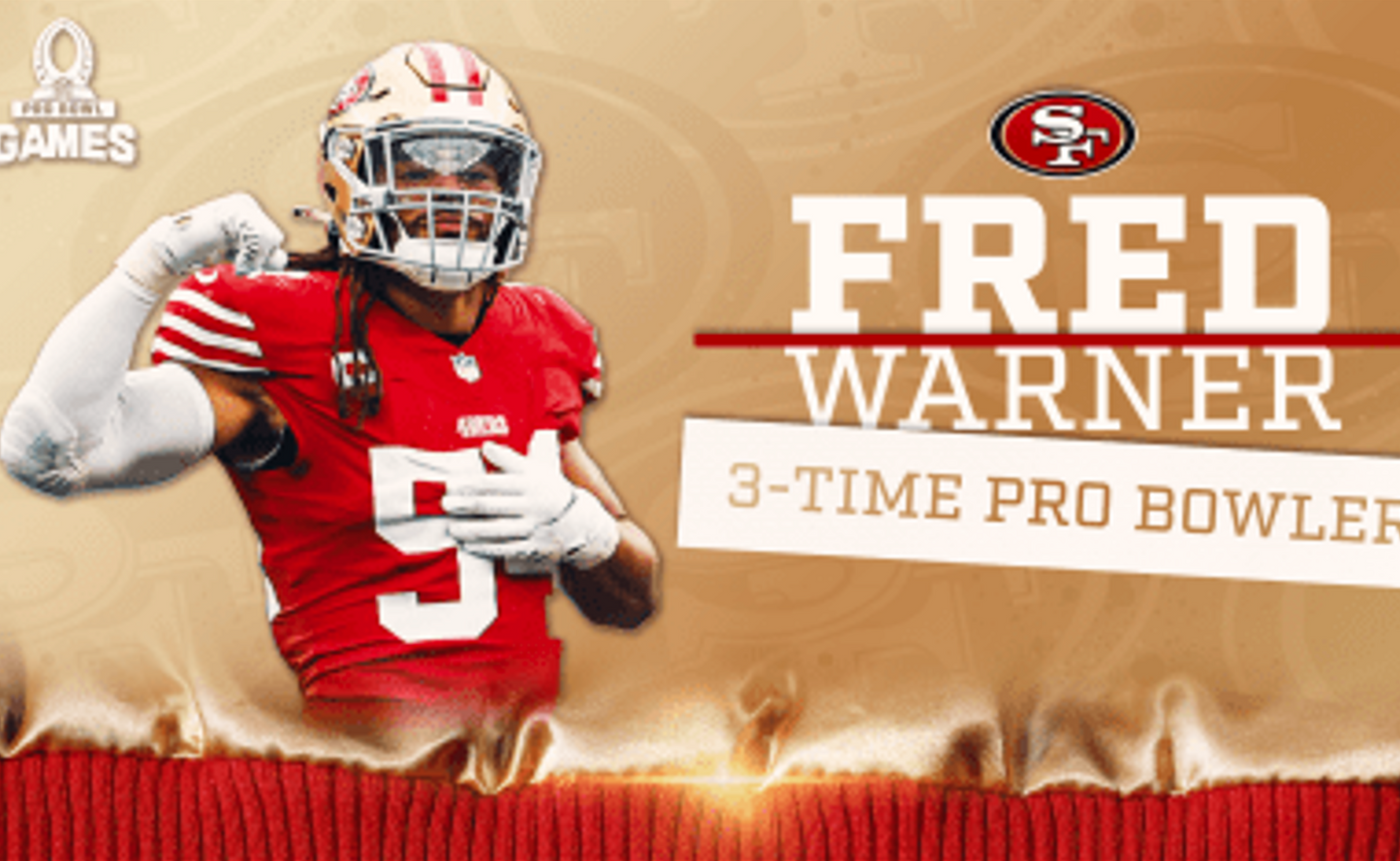 Fred Warner Signed San Francisco 49ers 75th Anniversary Official Wilson Duke NFL Football with “49ers 75th Annie.” Inscription
