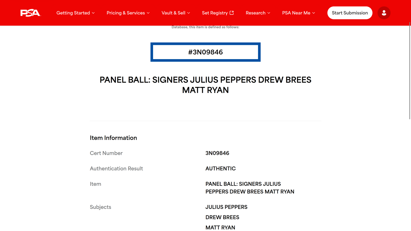 Multi Signed Pro Bowl Wilson Ball 2011 Signed by Drew Brees, Matt Ryan, Julius Peppers and many more.. Also inc. PSA Authenticity 🛡️