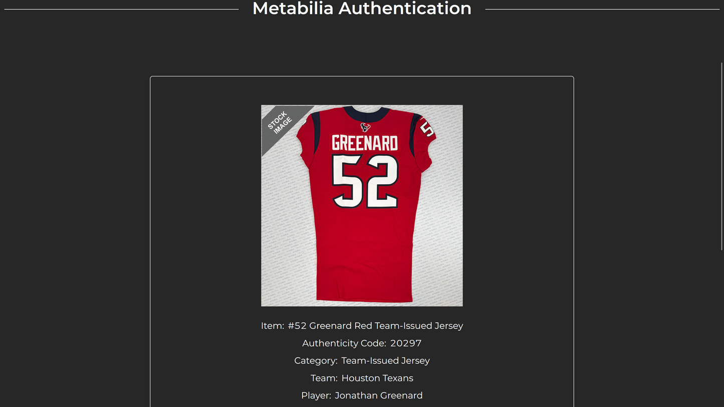 Jonathan Greenard TEAM-ISSUED 💪 Houston Texans Nike NFL Jersey 👕 Also includes COA 🛡️