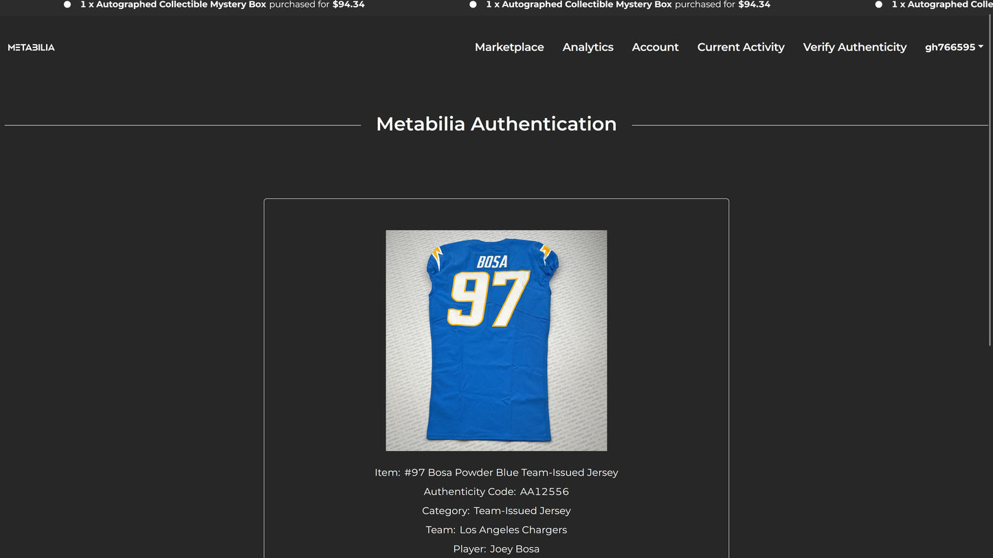 Joey Bosa TEAM-ISSUED💪Los Angeles Chargers⚡NFL Nike Jersey👕Includes Captains Patch