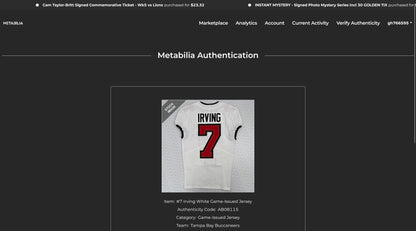 Bucky Irving TEAM-ISSUED💪Tampa Bay Buccaneers🏴‍☠️On-Field Nike NFL Jersey🎽