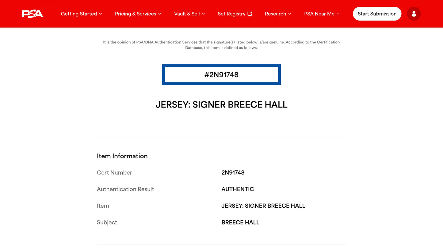 Bryce Hall Hand Signed AUTHENTIC 💪 New York Jets Jersey 👕 Also includes Professional Sports Authenticator COA 🛡️