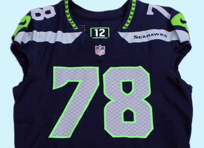 Stone Forsythe GAME WORN 💪 8/10/23 + 8/19/23 Seattle Seahawks Nike NFL Jersey 👕 Includes Certificate of Authenticity
