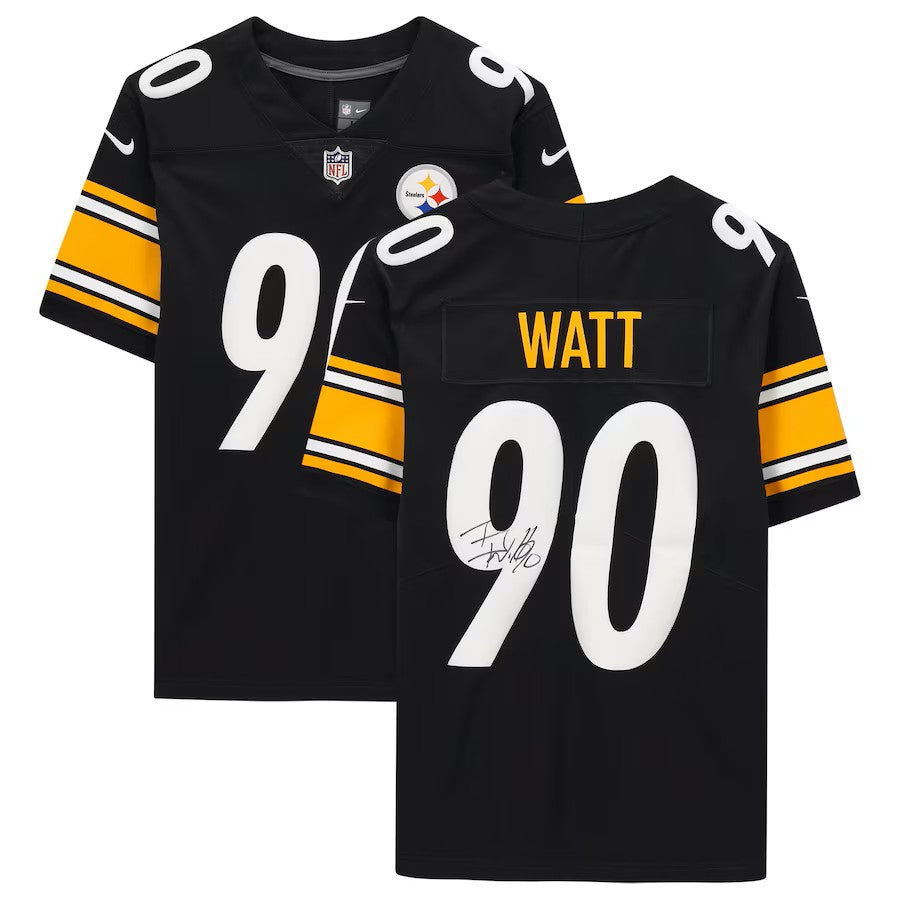 T. J. Watt Hand-Signed ✍️ Pittsburgh Steelers AUTHENTIC Nike NFL Jersey 👕 Includes Fanatics Hologram for Authenticity 🛡️