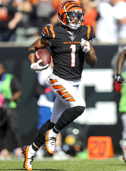 Ja'Marr Chase Hand-Signed✍️Cincinnati Bengals🐅Logo Football NFL Sports Memorabilia
