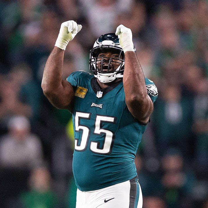 Brandon Graham + Milton Williams Signed + Inscribed Philadelphia Eagles🦅Full-Size Authentic NFL Speed Helmet - "F Brady SB LII Strip Sack" & "F Mahomes SB LIX Strip Sack"