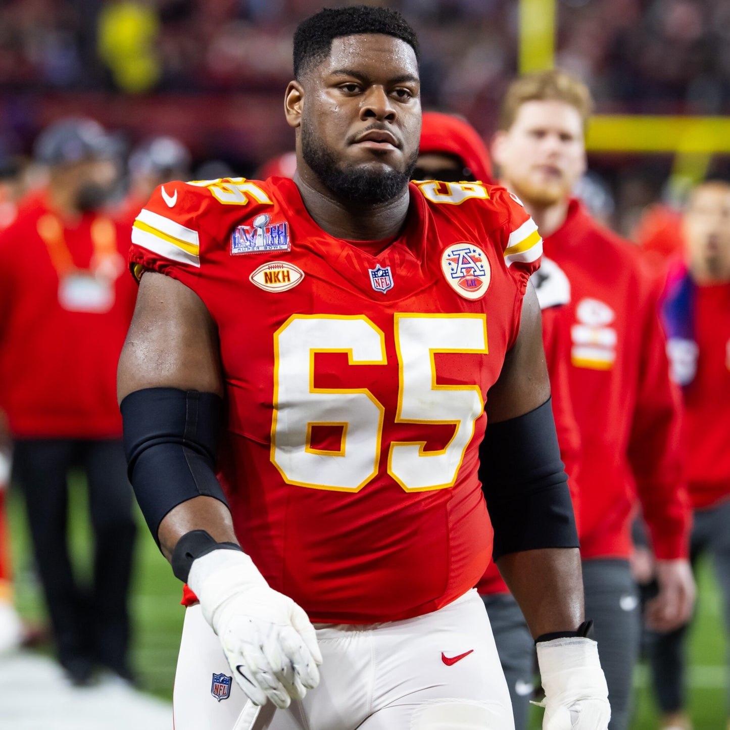 Trey Smith GAME WORN 10/19/25 Kansas City Chiefs Nike NFL Jersey 🎽 vs. Las Vegas Raiders inc. COA 🛡️