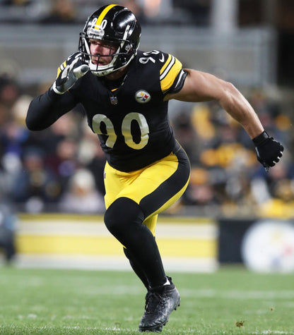 T. J. Watt Signed ✍️ Pittsburgh Steelers Full-Size Proline NFL Speed Helmet Inc. Inscription and COA 🛡️