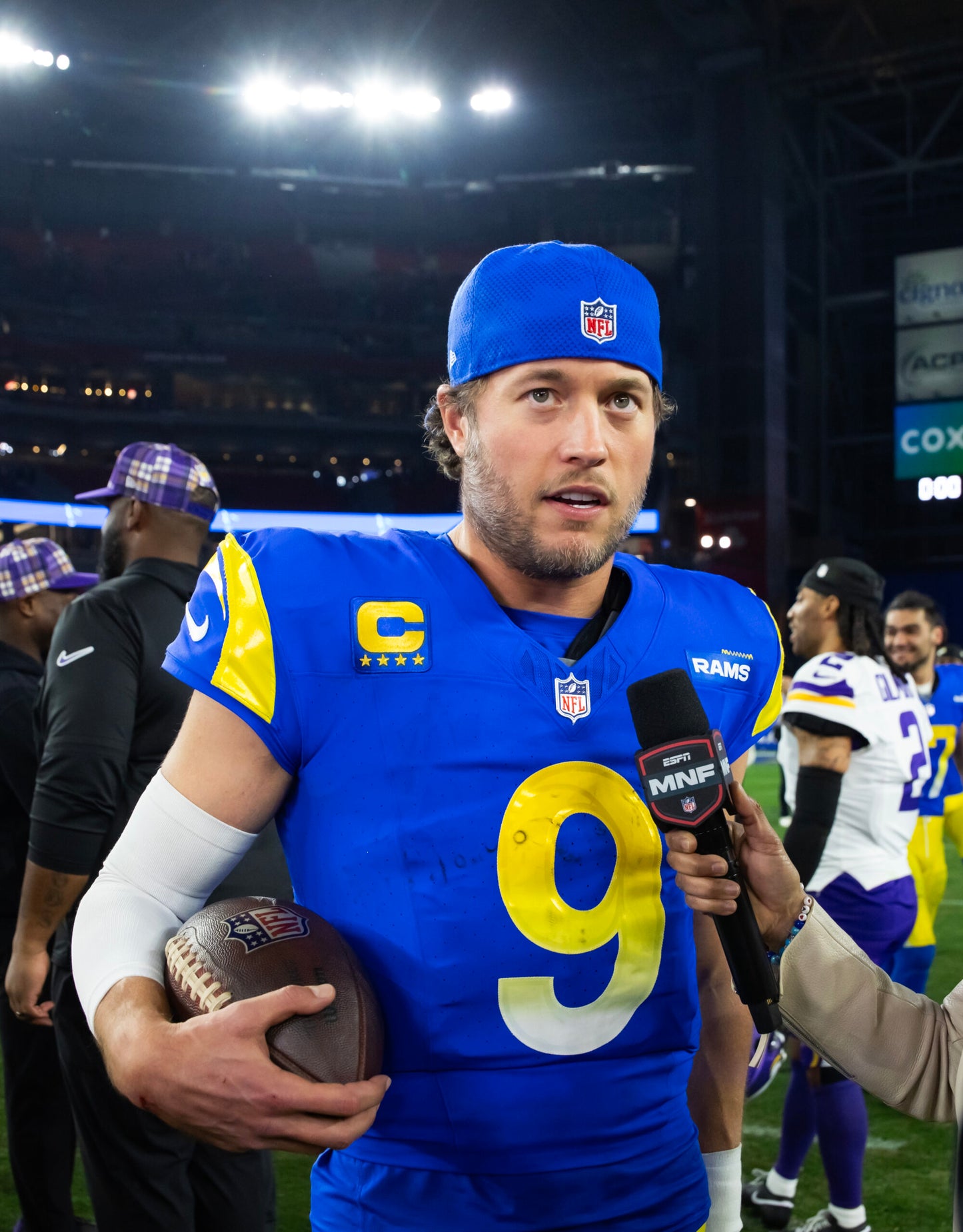Matthew Stafford Hand-Signed🖊️Los Angeles Rams🐏Nike ON-FIELD NFL Jersey👕