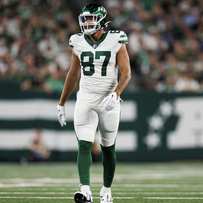 C.J. Uzomah GAME WORN/USED 💪 New York Jets Nike NFL Jersey 👕 with PSA Authenticity🛡️ Salute 2 Service Game