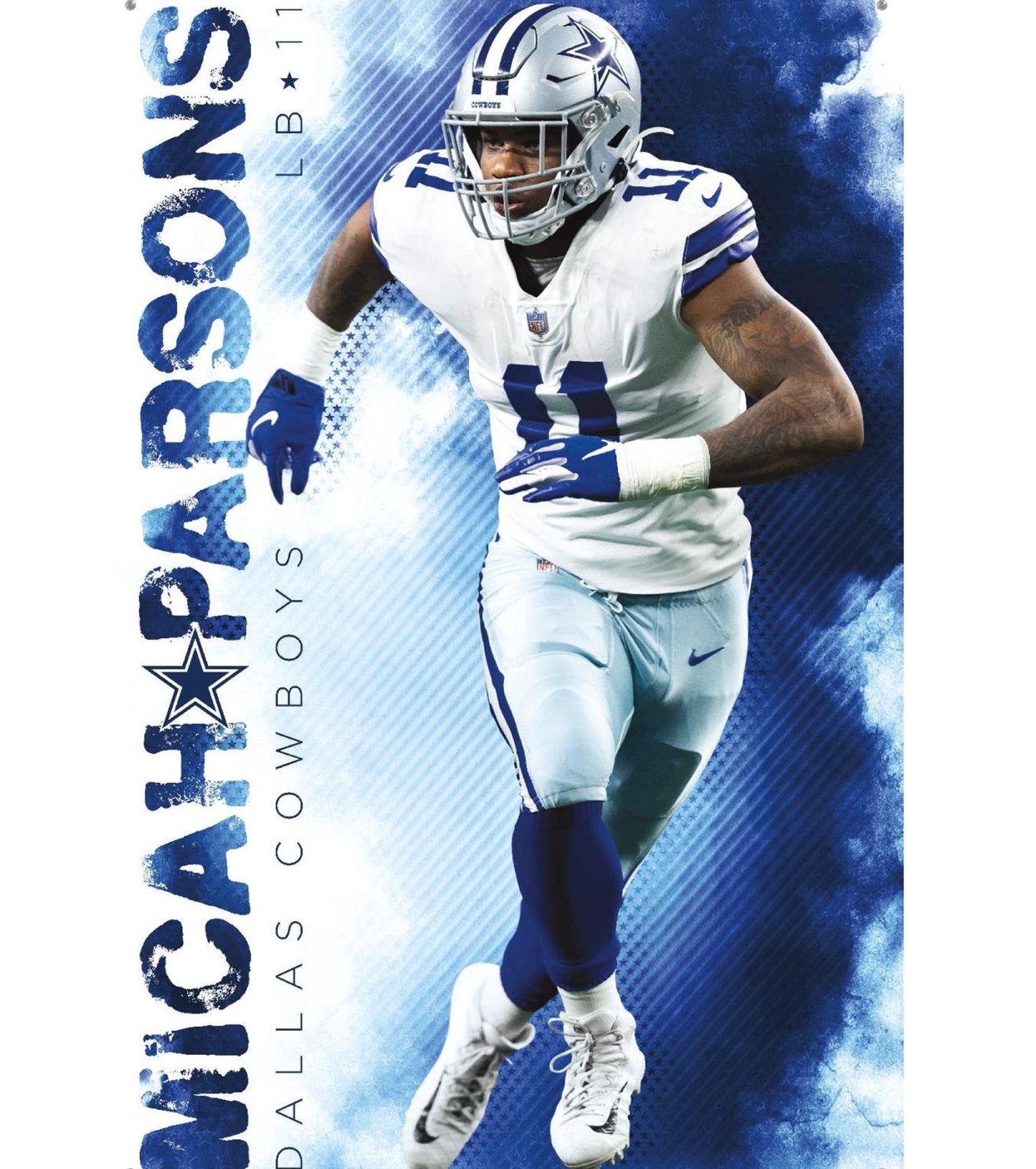Micah Parsons Signed ✍️ Dallas Cowboys🤠Salute to Service Full-Size Authentic On-Field Speed Helmet (Fanatics)🔵
