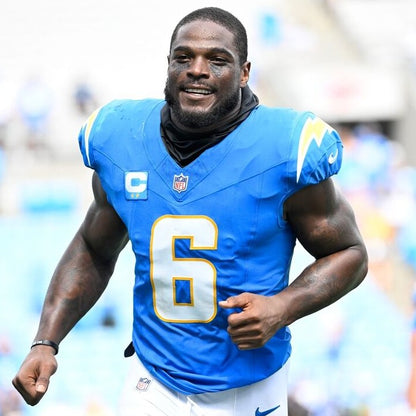 Denzel Perryman GAME-WORN💪11/10/24 Los Angeles Chargers⚡NFL Jersey vs. Tennessee Titans (Salute 2 Service game)