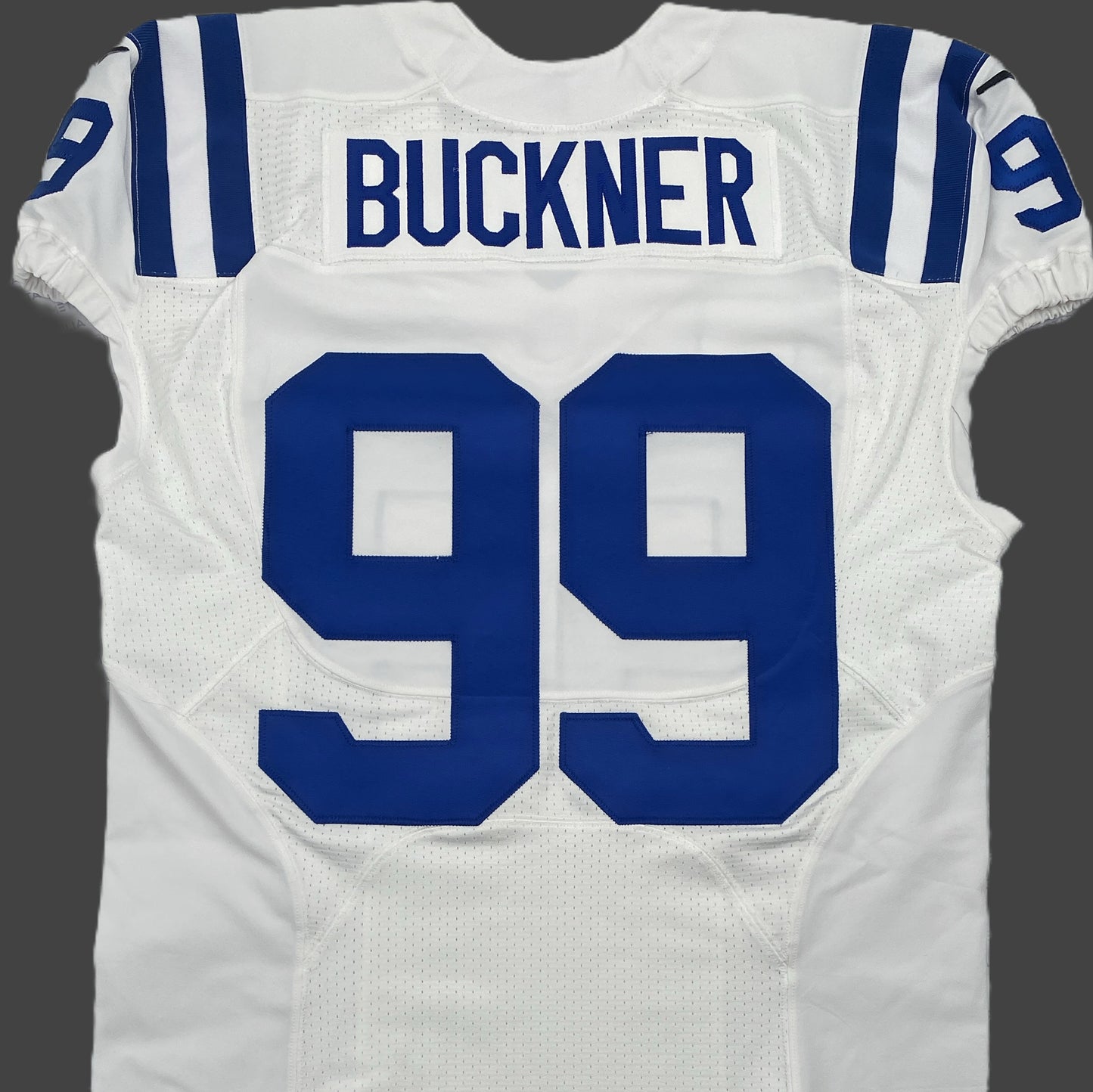DeForest Buckner TEAM ISSUED 💪 Indianapolis Colts 🐎 Nike NFL Jersey 👕 Inc. COA 🛡️ & Captain's Patch