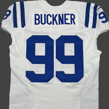 DeForest Buckner TEAM ISSUED 💪 Indianapolis Colts 🐎 Nike NFL Jersey 👕 Inc. COA 🛡️ & Captain's Patch
