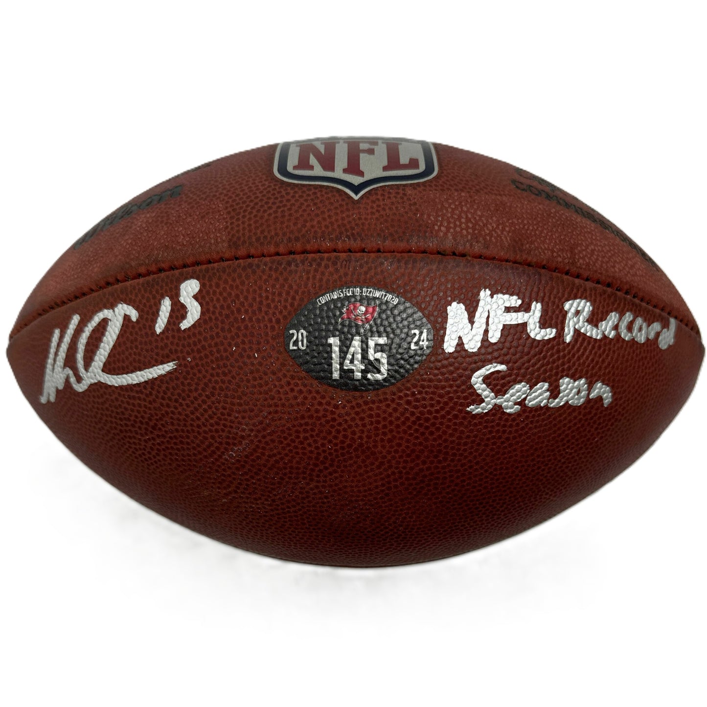 Mike Evans GAME USED Signed & Inscribed Tampa Bay Buccaneers Duke Football 24-25 Season Also includes Proof of Authenticity 🛡️