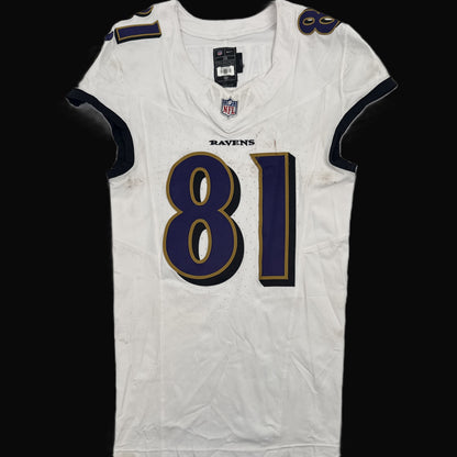 Tez Walker GAME-WORN💪09/07/25 Baltimore Ravens💜NFL Jersey vs. Buffalo Bills inc.COA📄