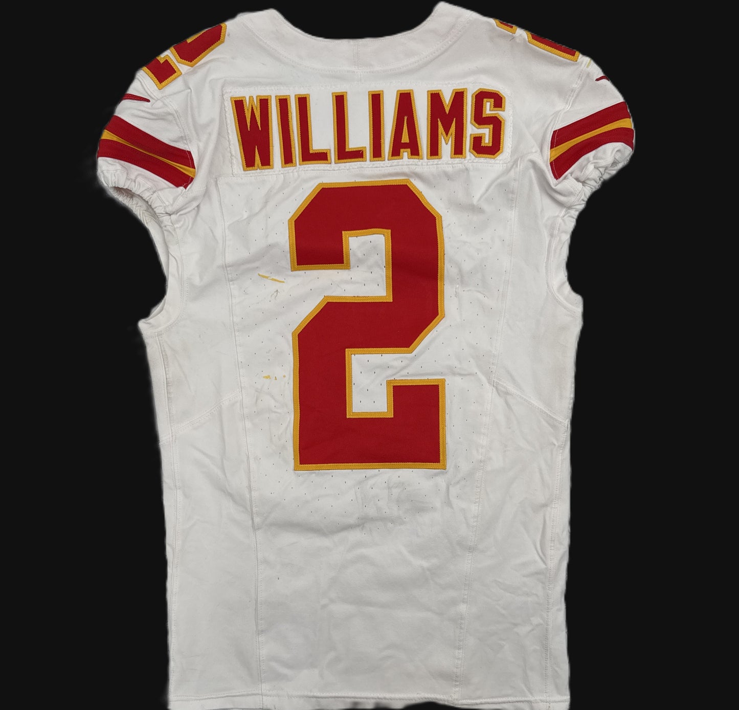 Joshua Williams GAME-USED💪09/05/25 Kansas City Chiefs NFL Jersey vs. Los Angeles Chargers