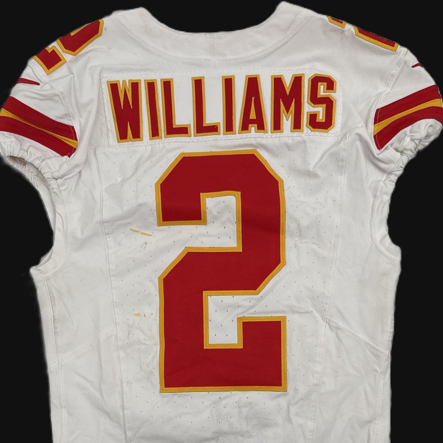 Joshua Williams GAME-USED💪09/05/25 Kansas City Chiefs NFL Jersey vs. Los Angeles Chargers