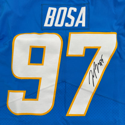 Joey Bosa TEAM-ISSUED💪Hand-SIGNED✍️Los Angeles Chargers⚡NFL Nike Jersey👕inc. Captains Patch + COA📏