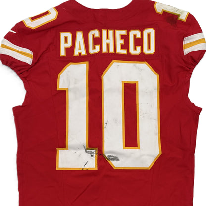 Isiah Pacheco GAME-WORN💪09/14/25 Kansas City Chiefs NFL Jersey🎽vs. Philadelphia Eagles