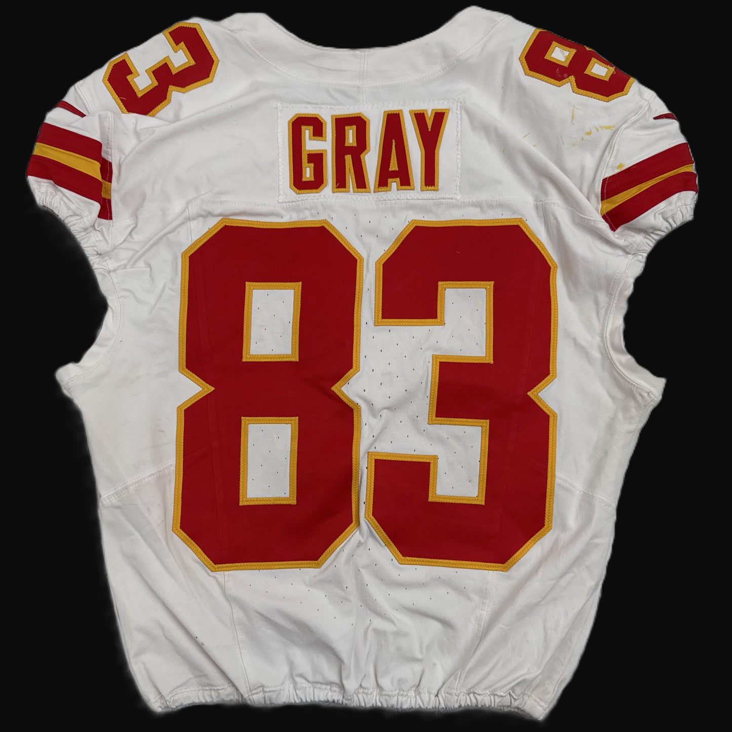 Noah Gray GAME-WORN 09/05/25 Kansas City Chiefs NFL Jersey vs. Los Angeles Chargers inc.COA