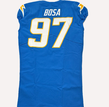 Joey Bosa TEAM-ISSUED💪Los Angeles Chargers⚡NFL Nike Jersey👕Includes Captains Patch