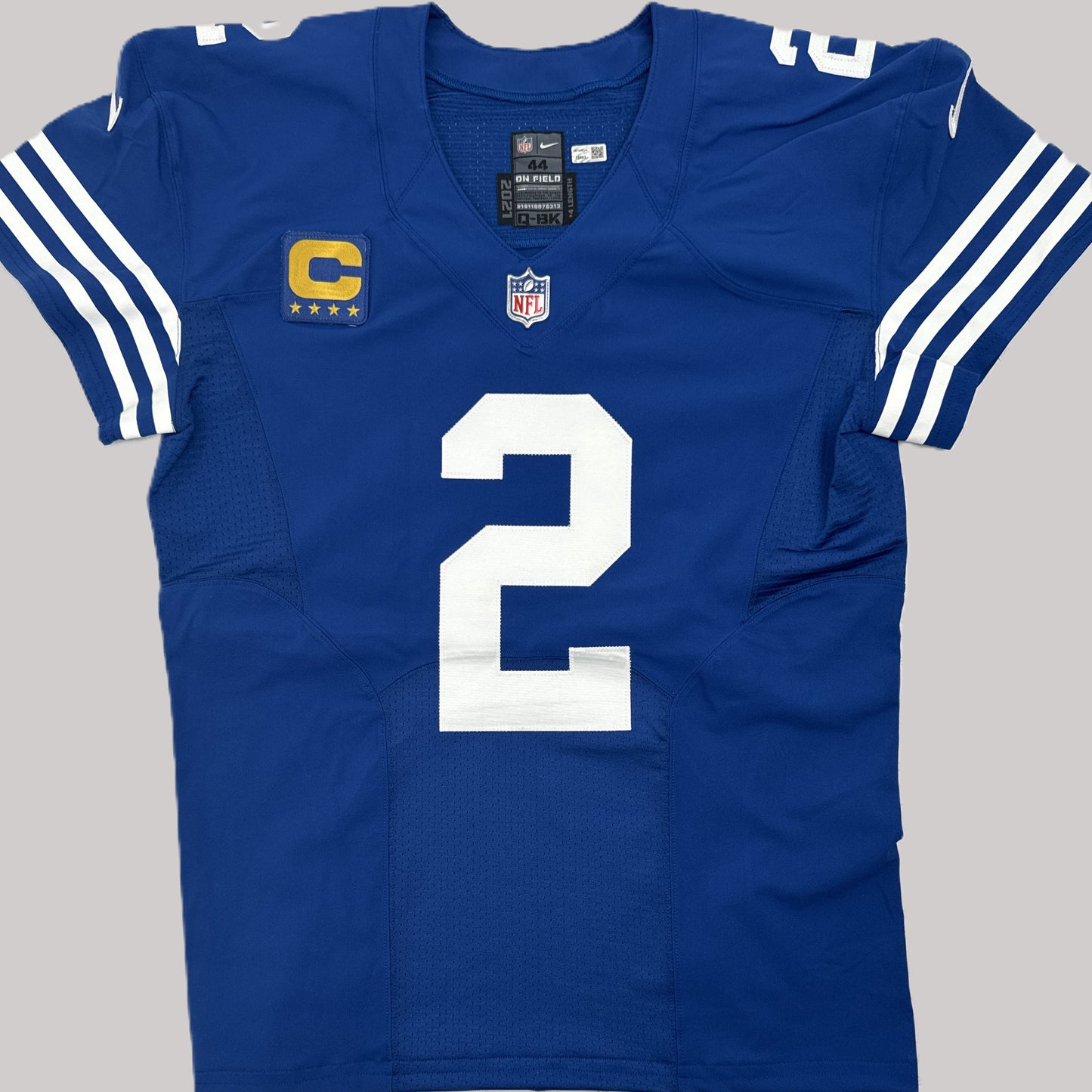 Matt Ryan GAME ISSUED 💪 Indianapolis Colts 🐎 Nike NFL Jersey 👕 Includes COA📄 & Captain's Patch