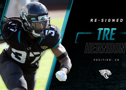 Tre Herndon GAME WORN 10/17/21 Jacksonville Jaguars Nike NFL Jersey 🎽 vs. Miami Dolphins London Game