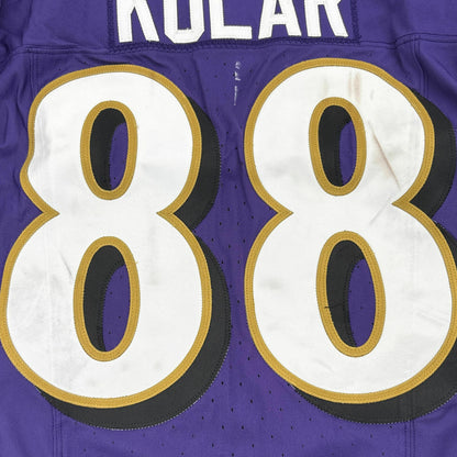 Charlie Kolar GAME-WORN💪from the 2025 season Baltimore Ravens💜Jersey Also includes COA