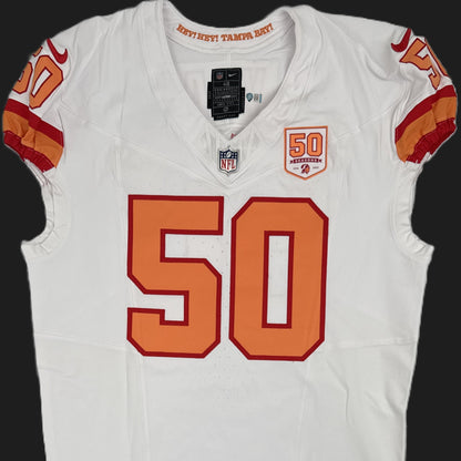Vita Vea GAME-ISSUED💪Tampa Bay Buccaneers On-Field Nike 1976 Throwback Jersey