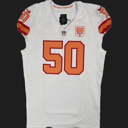 Vita Vea GAME-ISSUED💪Tampa Bay Buccaneers On-Field Nike 1976 Throwback Jersey