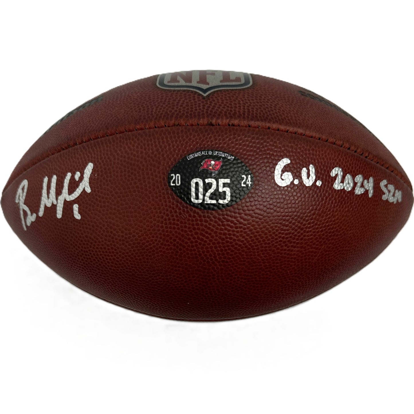 Baker Mayfield GAME USED💪Signed + Inscribed Wilson Duke Ball Tampa Bay Buccaneers 24-25 Szn Also includes Proof of Authenticity 🛡️