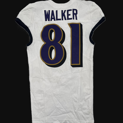 Tez Walker GAME-WORN💪09/07/25 Baltimore Ravens💜NFL Jersey vs. Buffalo Bills inc.COA📄
