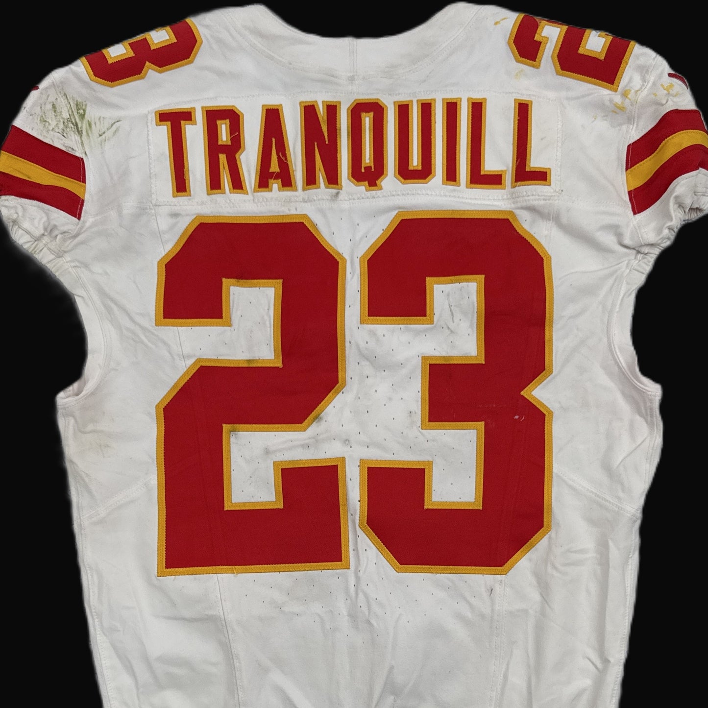 Drue Tranquill GAME-USED💪09/05/25 Kansas City Chiefs NFL Jersey🎽vs. Los Angeles Chargers