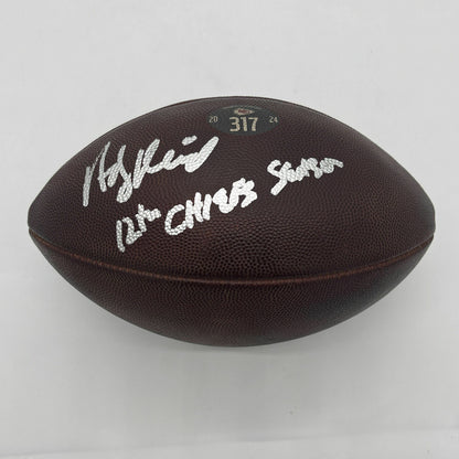 Andy Reid Hand-Signed + Inscribed "12th Chiefs Season" Game-Used Ball 01/05/25 Kansas City Chiefs vs. Denver Broncos