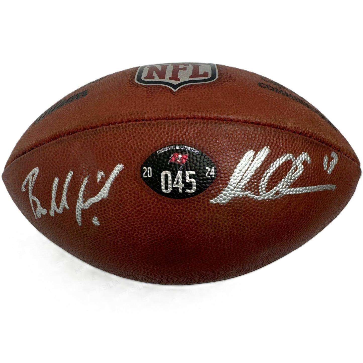 Mike Evans + Baker Mayfield Dual Signed GAME USED Wilson DUKE Ball Tampa Bay Buccaneers Proof of Authenticity included 📄
