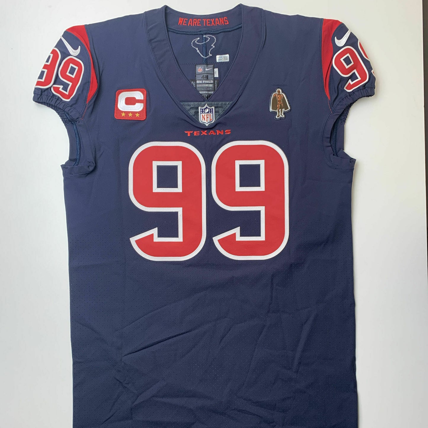 J.J. Watt TEAM / GAME ISSUED Color Rush Houston Texans Nike NFL Jersey Inc COA