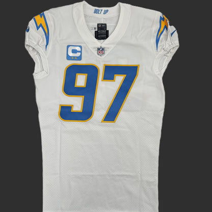 Joey Bosa Hand-SIGNED✍️ & TEAM-ISSUED💪 Los Angeles Chargers⚡NFL Nike Jersey👕