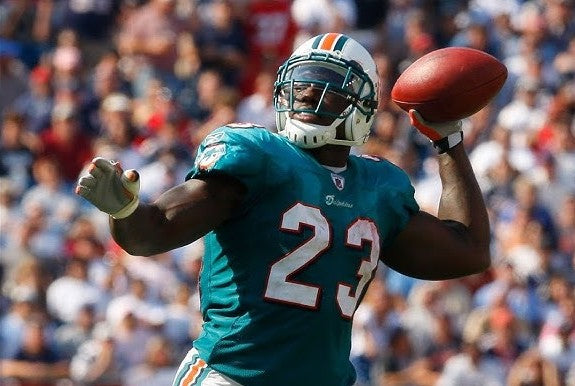 Ronnie Brown Signed Miami Dolphins Full-Size Authentic On-Field Eclipse Alternate Speed Helmet Inc. Authentication 🛡️