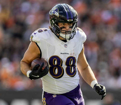 Charlie Kolar GAME WORN💪 (10/15/2023) On-Field Baltimore Ravens💜Jersey NFL🌍vs. Titans (London Series)